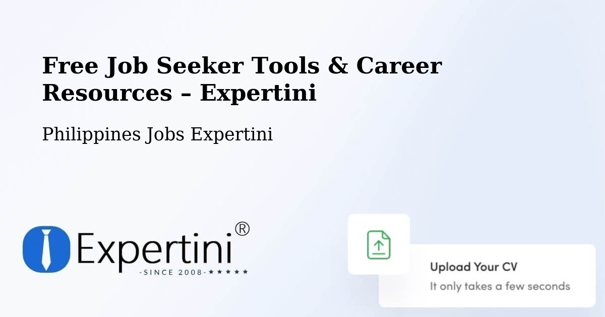 Free Job Seeker Tools & Career Resources – Minalin - Minalin, Philippines Jobs Expertini